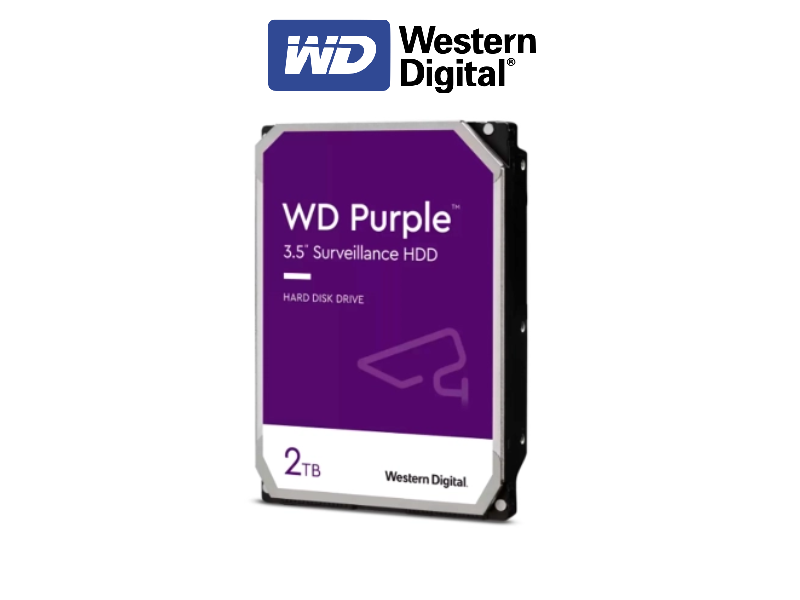 DISCO DURO 2TB WESTERN DIGITAL PURPLE, 5400 SATA 6.0 GB/S, 3.5